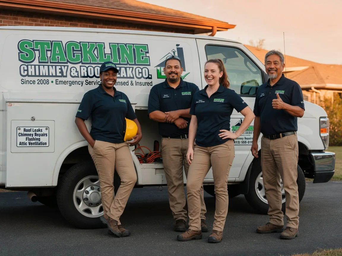Chimney flashing repair company in Chelsea, OK